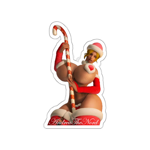 Candy Cane Christmas Andrea Sticker