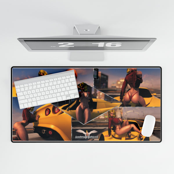 Hot Rod Andrea computer Desk Mat