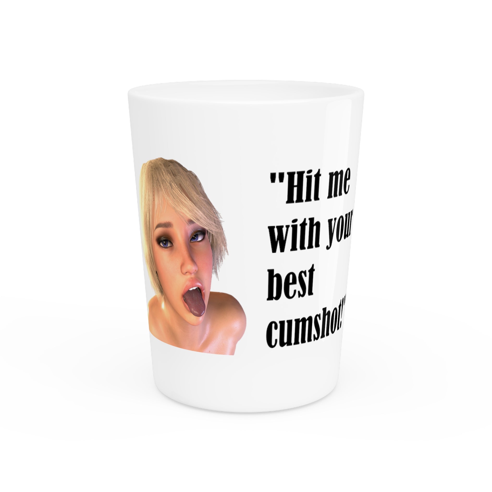 Ahegao Andrea Shot Glass