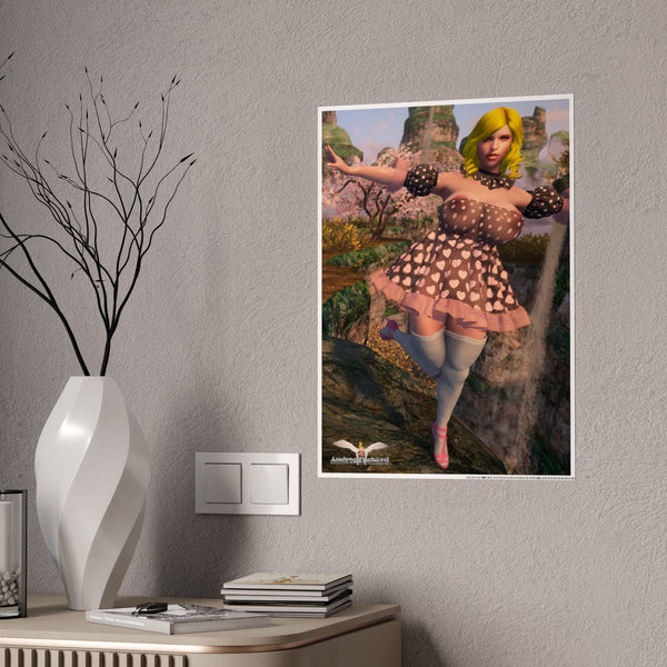 Frolicking Andrea Gloss Poster